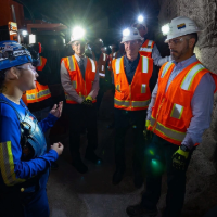 U.S. Secretary of the Interior Visits San Xavier Mine